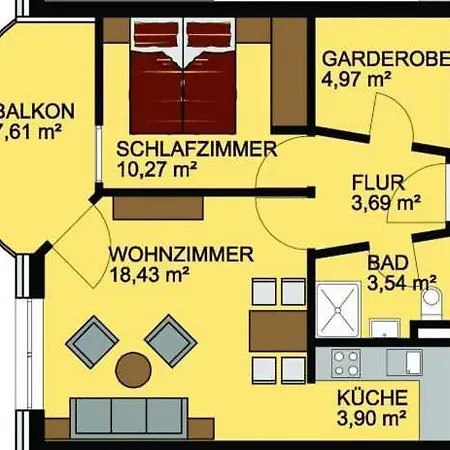 Apartment Hp Touristik - Residenz Hohe Lith Neu 1 2